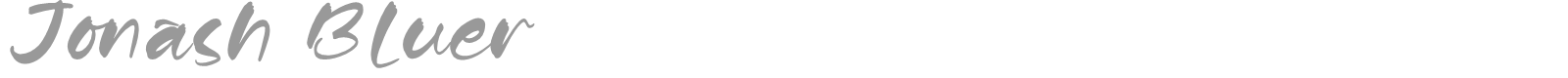 Jonash Bluer font preview